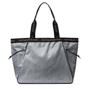 👜NWT Victoria’s Secret Sport Cinch Tote/Bag.  Gray, and still in Plastic Bag